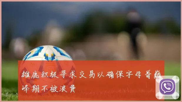 雄鹿积极寻求交易以确保字母哥巅峰期不被浪费